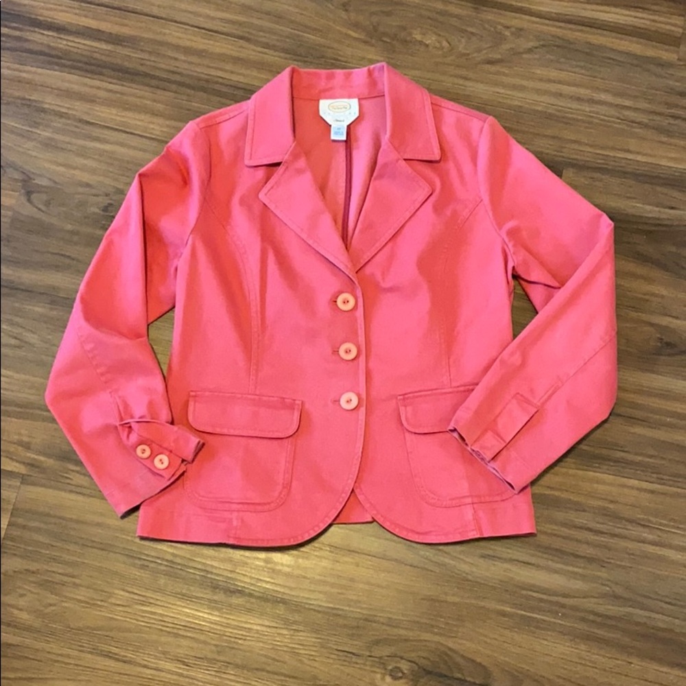Talbots coral jacket